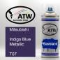 Preview: Mitsubishi, Indigo Blue Metallic, T07: 400ml Sprühdose, von ATW Autoteile West.